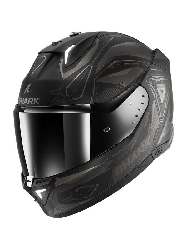SHARK SKWAL I3 LINIK CAPACETE INTEGRAL MOTO PRETO FOSCO ANTHRACITE