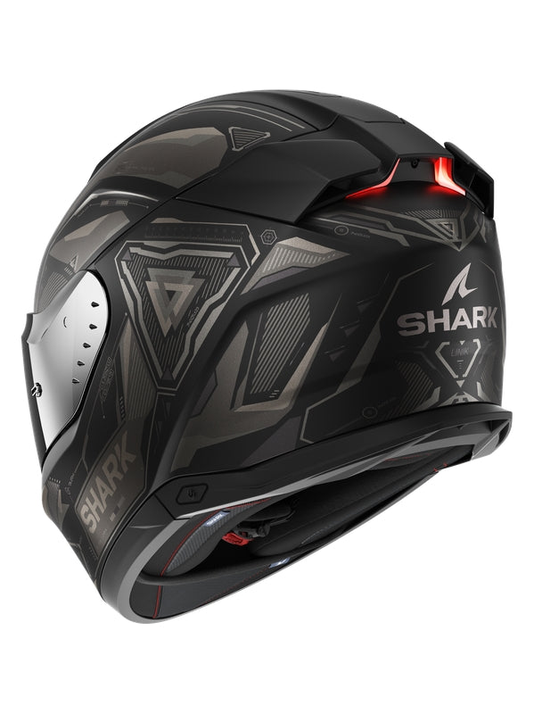 SHARK SKWAL I3 LINIK CAPACETE INTEGRAL MOTO PRETO FOSCO ANTHRACITE