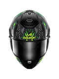 SHARK SPARTAN RS SHAYTAN FIBRE MOTO INTEGRAL CAPACETE PRETO VERDE ANTRACITE