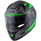 GIVI 50.6 STUTTGART.D SEGUE TITÂNIO-MT Moto Integral Capacete Verde