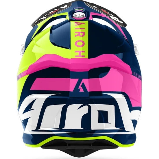 AIROH - CASCOS STRYCKER BLAZER BLUE/PINK MATT – 3 – Maximomoto PT