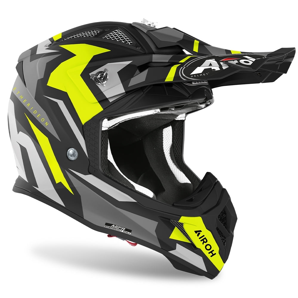 AIROH - CASCOS AVIATOR ACE SWOOP YELLOW MATT