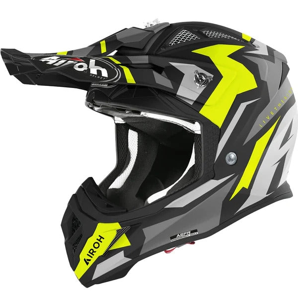 AIROH - CASCOS AVIATOR ACE SWOOP YELLOW MATT