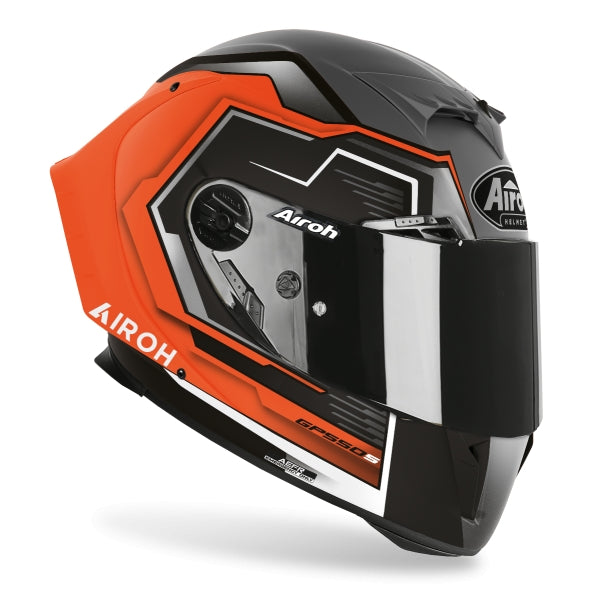 AIROH - CASCOS GP550 S RUSH ORANGE FLUO MATT