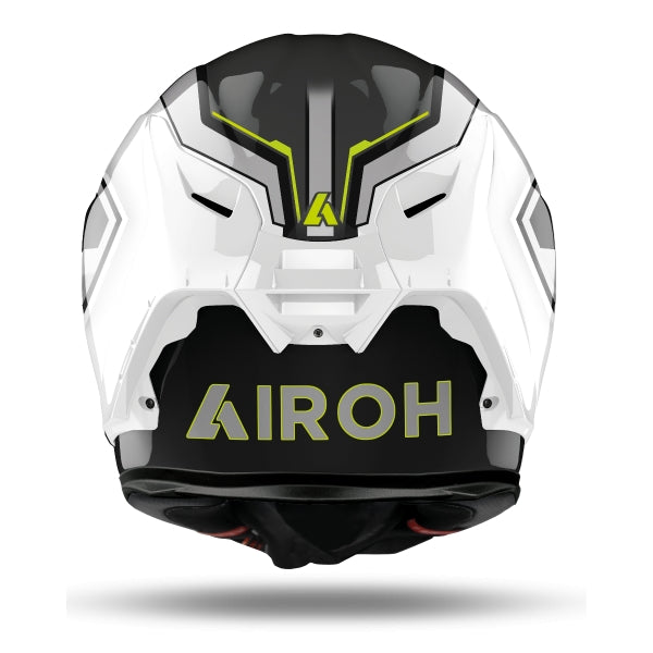 AIROH - CASCOS GP550 S RUSH WHITE/YELLOW GLOSS