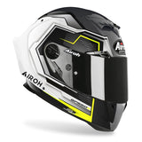 AIROH - CASCOS GP550 S RUSH WHITE/YELLOW GLOSS