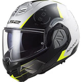 LS2 FF906 ADVANT CODEX DE MOTO MODULAR CAPACETE BRANCO PRETO