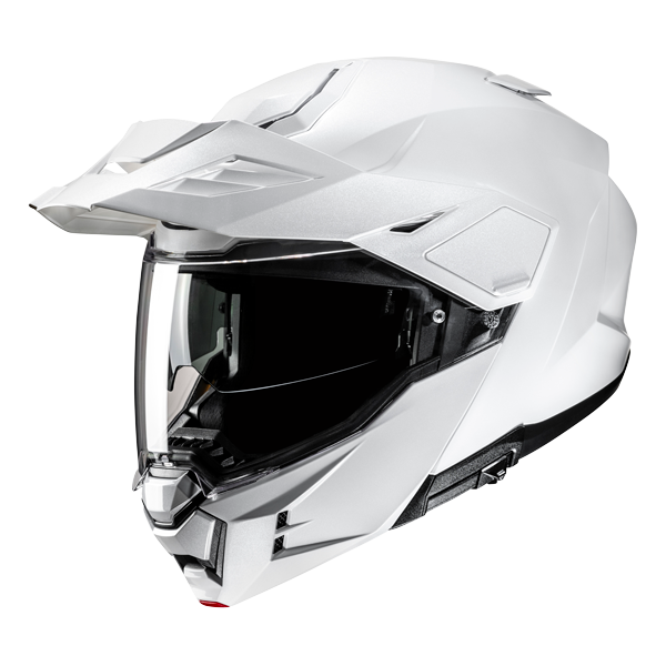 HJC I80 Motorcycle hull with folding front, pearly white color – 1 – Maximomoto PT