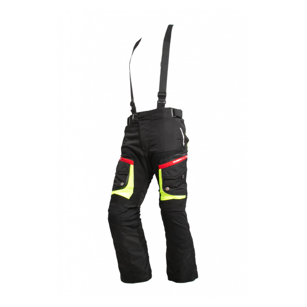 MUGENRACE NP-MNR-2051 moto têxtil Calças preta amarela vermelha