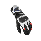 MACNA THUNDER MOTOCICLETA COURO LUVAS PRETAS VERMELHAS AZUIS