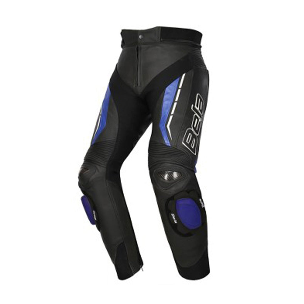 BELA ROCKET Couro Moto Senhora Calças Preto Azul