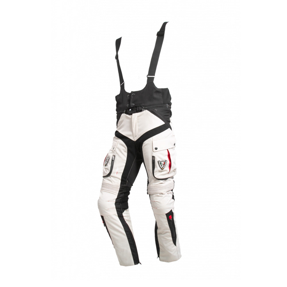 MUGENRACE 1651 viagem têxtil motociclistas Calças Preto Bege