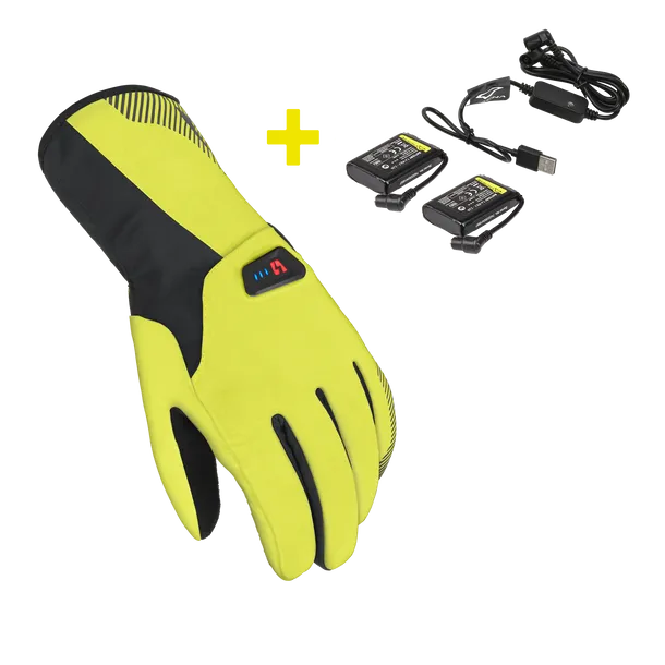 MACNA SPARK KIT HOMEM MOTOCICLETA AQUECIDAS LUVAS PRETAS AMARELAS – 1 – Maximomoto PT