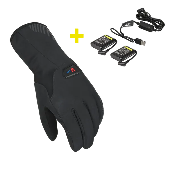 MACNA SPARK KIT HOMEM MOTOCICLETA AQUECIDAS LUVAS PRETAS