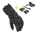 MACNA KIT RAFINA RTX AQUECIDA MULHER MOTOCICLETA LUVAS PRETA
