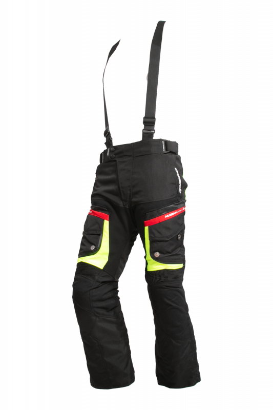MUGENRACE NP-MNR-2051 moto têxtil Calças preta amarela vermelha