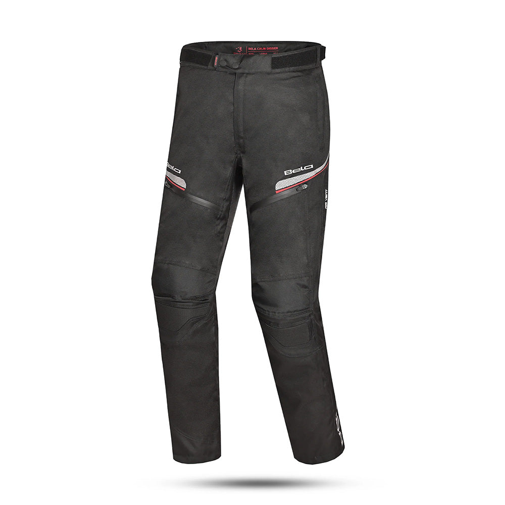 BELA CALM DIGGER Moto Textil Calcas Preto Vermelho