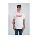 ALWAYSGAS ALGODÓN CAMISETA BLANCO ROJO