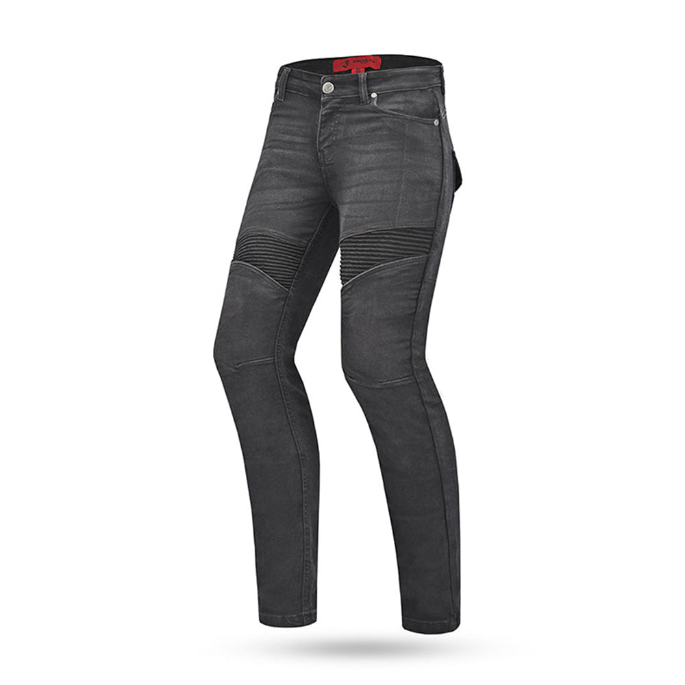 BELA ROSEKIN Denim Jeans Moto Senhora Calcas CE Vaquero Preto
