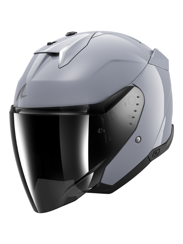 Shark Skwal I3 Dark Shadow Urban Touring jet Casco plata