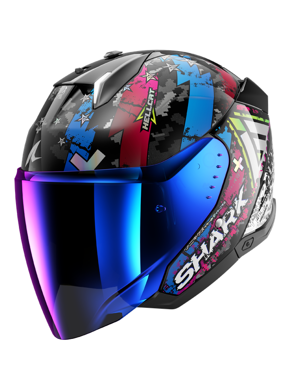 SHARK SKWAL i3 JET Hellcat MATTE BLACK HULL BLUE CHROME – 1 – Maximomoto PT