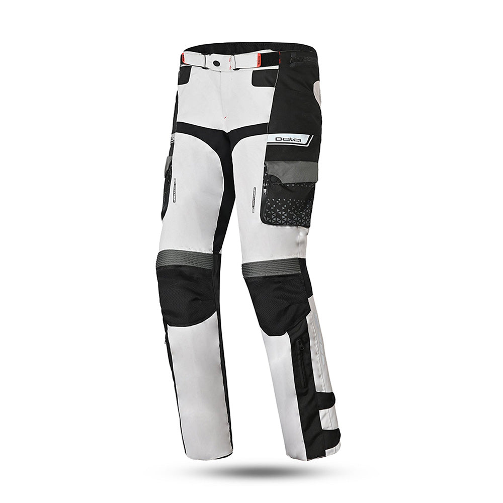 BELA CROSSROAD EXTREME WP Têxtil Moto Calças Cinza Gelo Preto