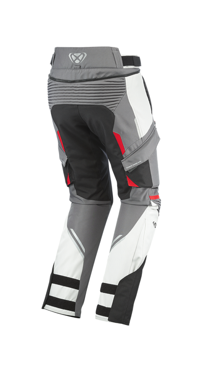 IXON MIDGARD PT MOTO PANTALONES GRIS NEGRO ROJO – 2 – Maximomoto PT