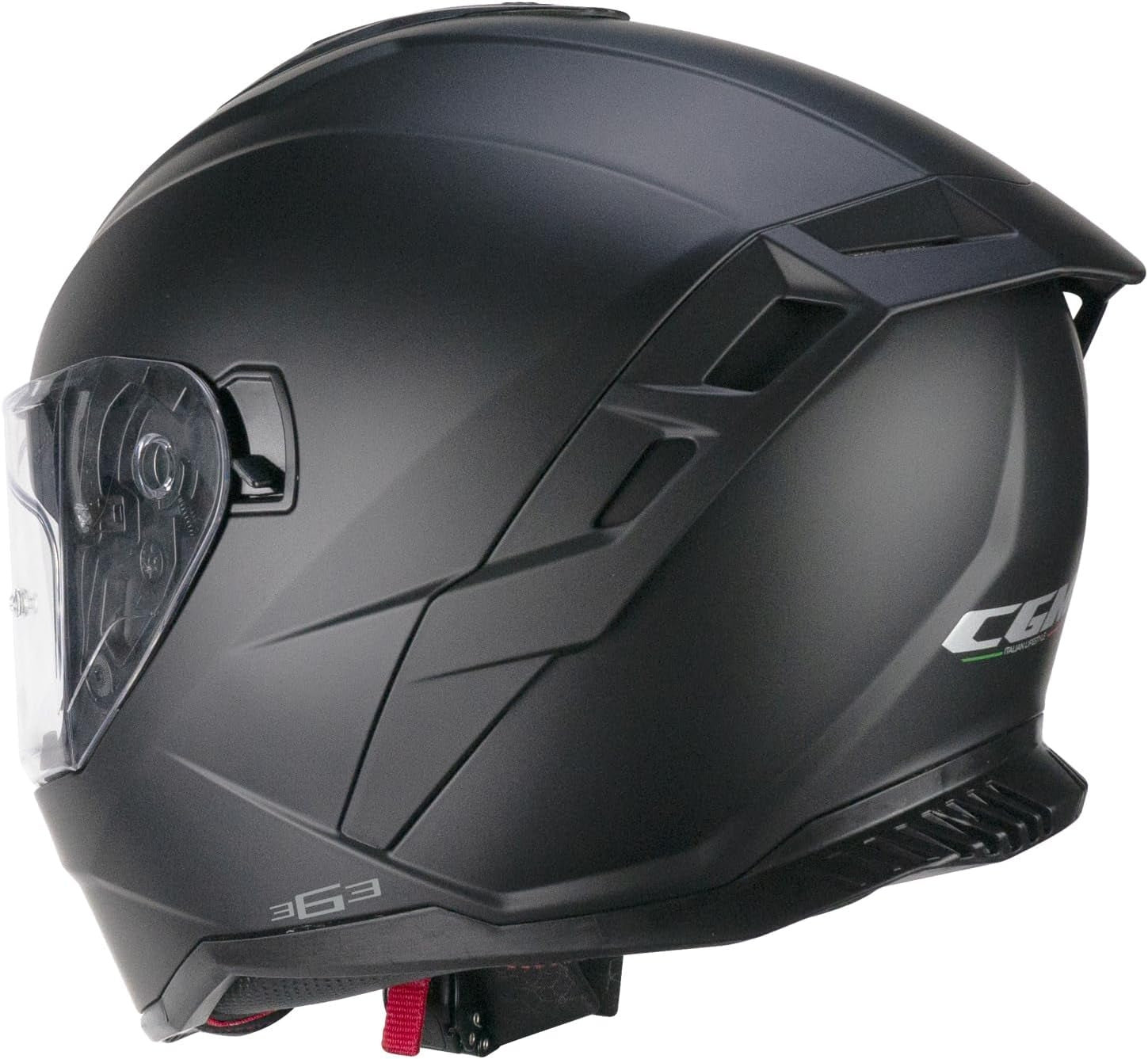 CGM 363 SHOT MONO Integral Moto Casco Negro Mate