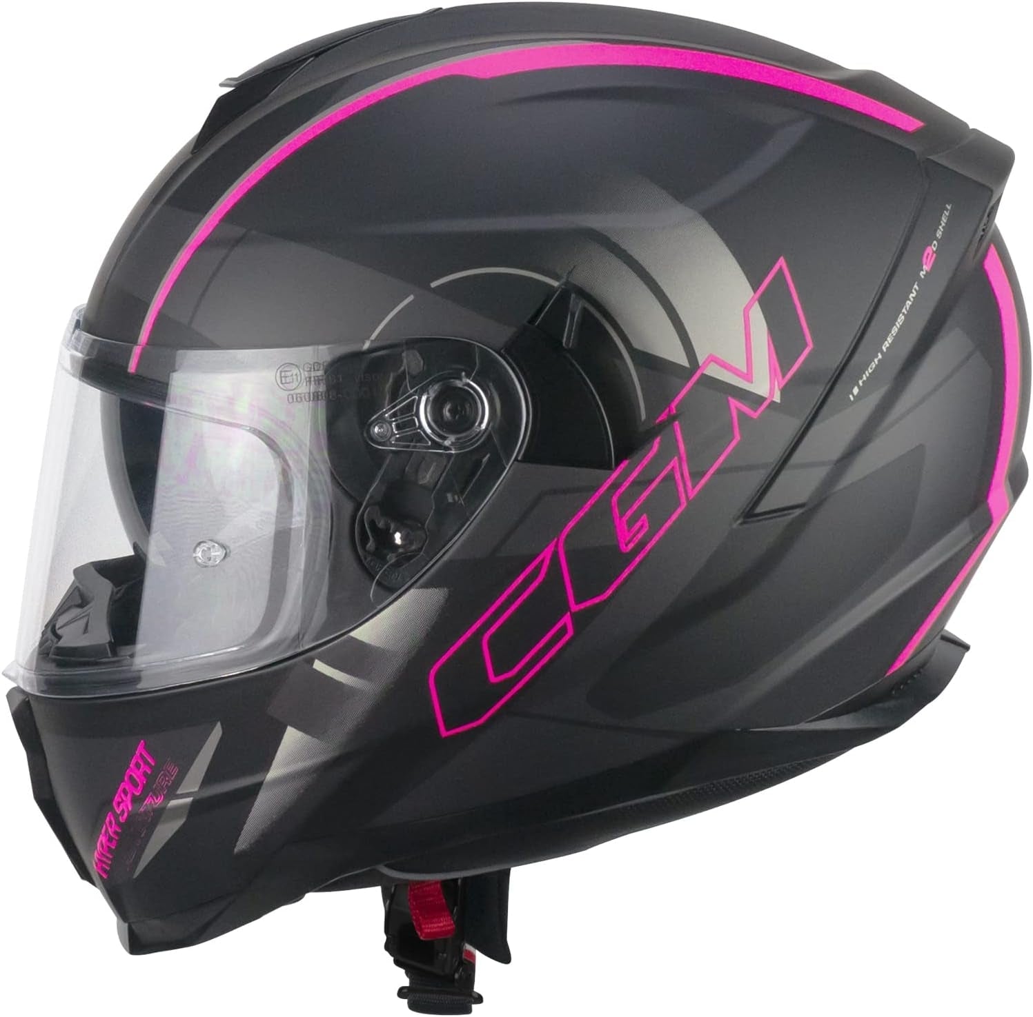 CGM - 321G ATOM SPORT Nero Fucsia fluo opaco