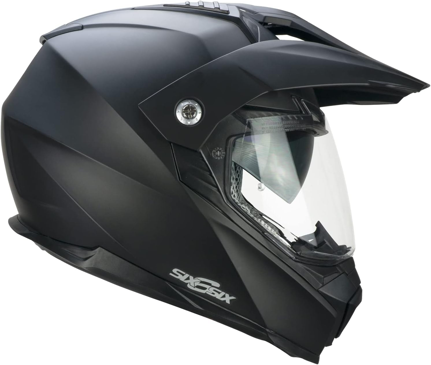 CGM 666A TWIN Mono Casco de Moto Todoterreno Aventura Nero Opaco