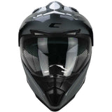 CGM 666A TWIN Mono Casco de Moto Todoterreno Aventura Gris