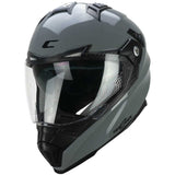 CGM 666A TWIN Mono Casco de Moto Todoterreno Aventura Gris