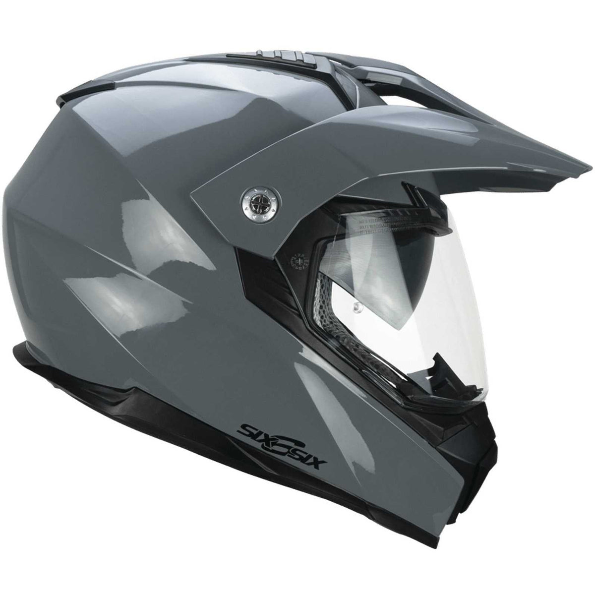 CGM 666A TWIN Mono Casco de Moto Todoterreno Aventura Gris
