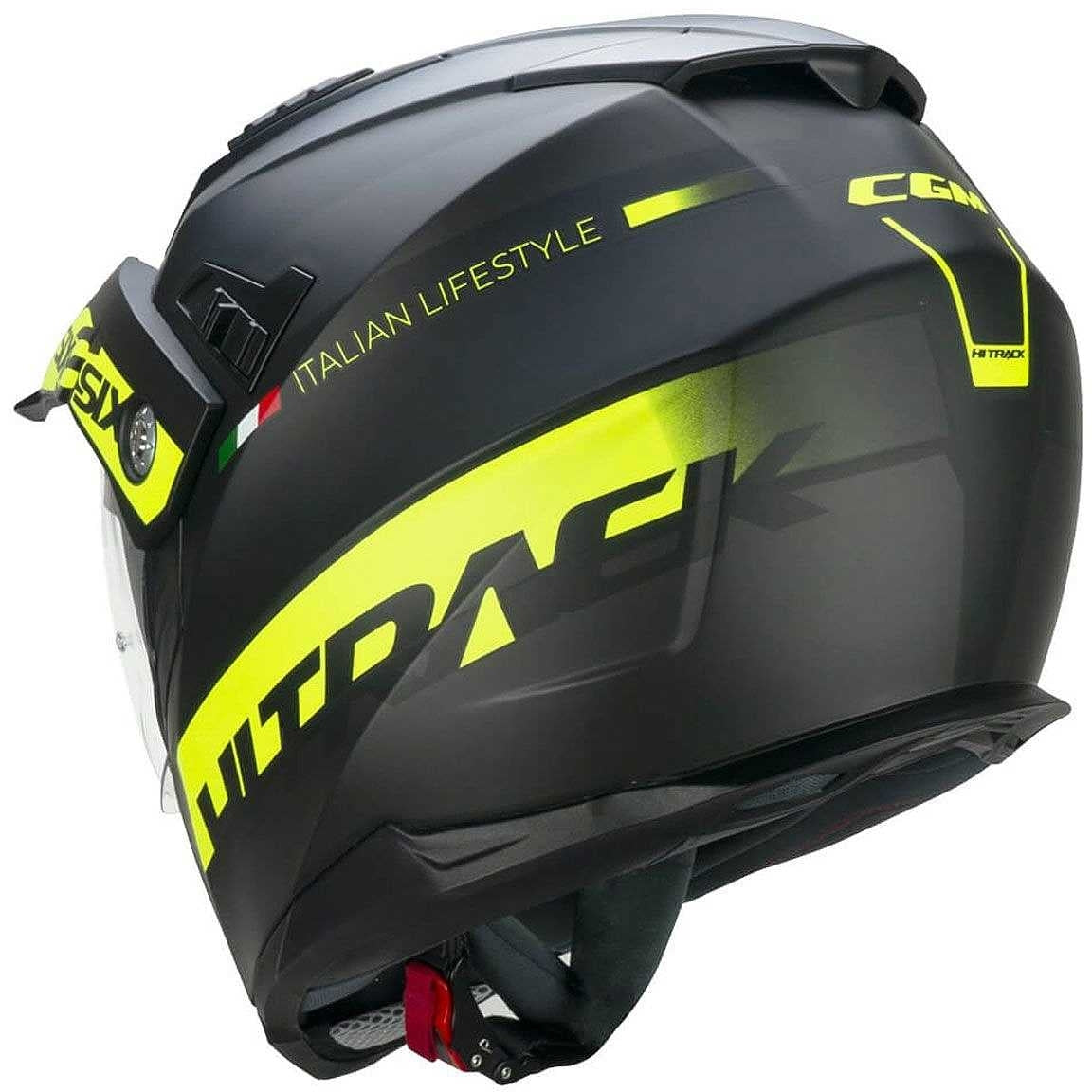 CGM 666S TWIN HITRACK Casco Todoterreno Negro Mate Amarillo