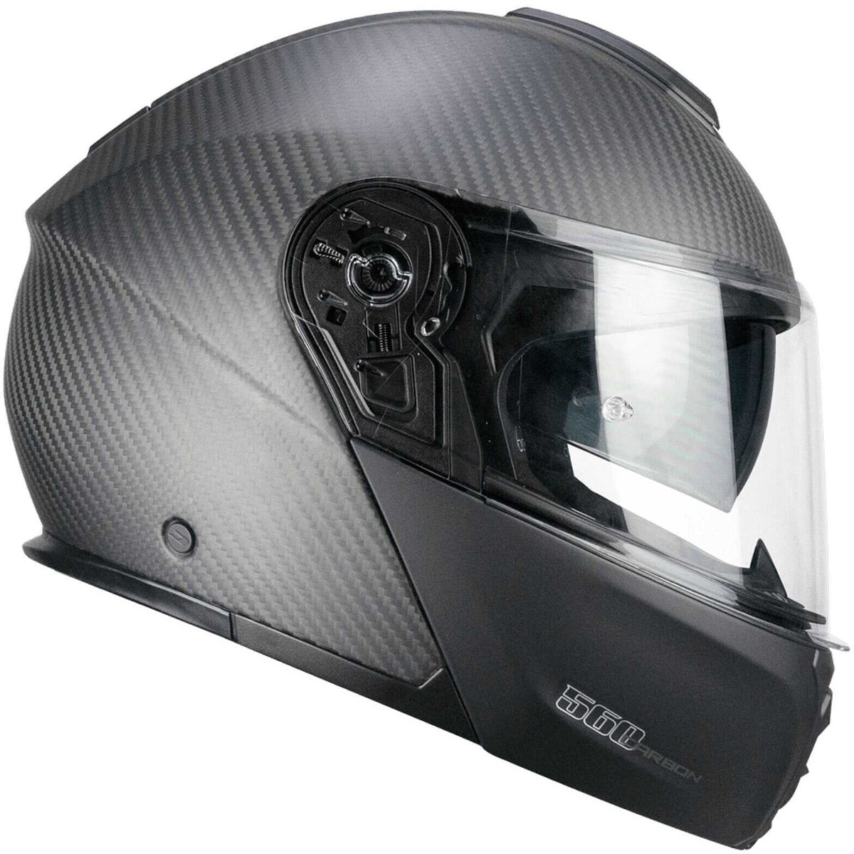 CGM 560A MAD MONO CARBONO CASCO MODULAR NERO OPACO