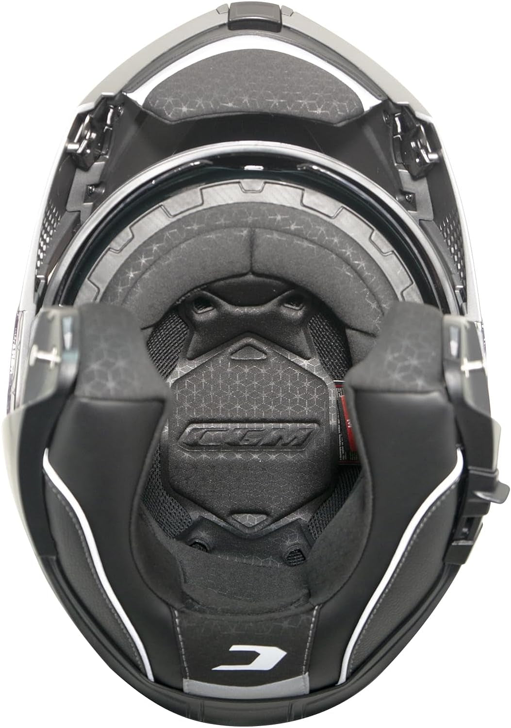 CGM 560A MAD MONO CASCO MODULAR DE MOTO NEGRO MATE