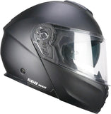 CGM 560A MAD MONO CASCO MODULAR DE MOTO NEGRO MATE