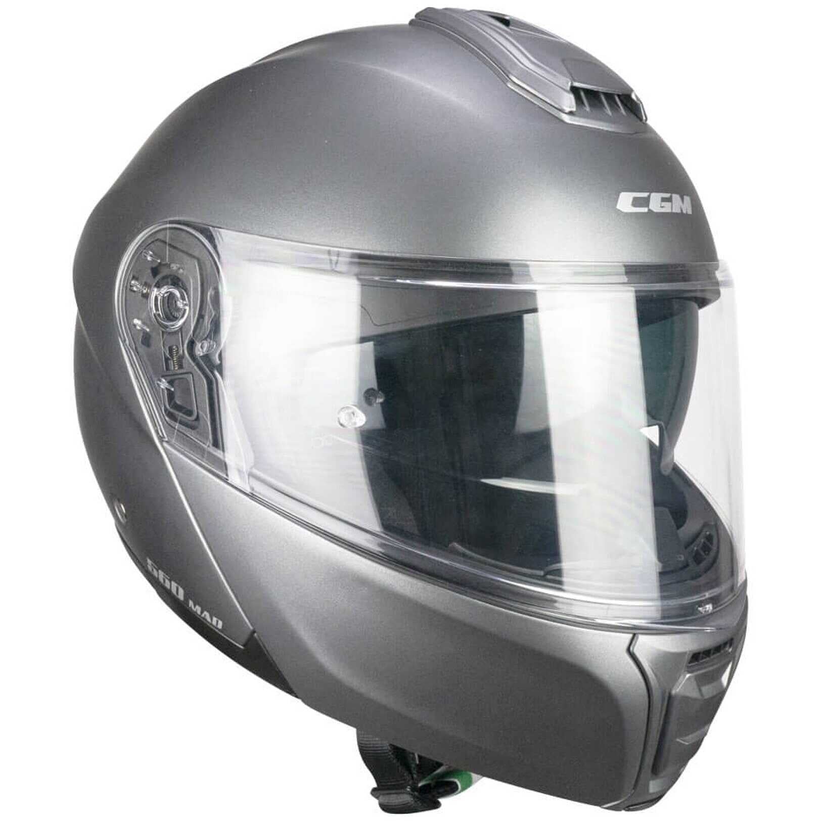 CGM 560A MAD MONO CASCO MODULAR DE MOTO ANTRACITA SATINADO