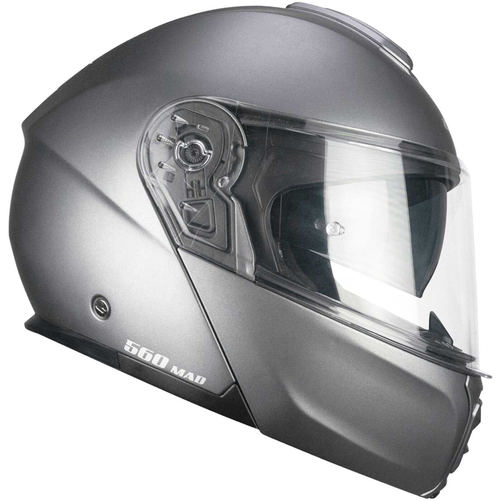 CGM 560A MAD MONO CASCO MODULAR DE MOTO ANTRACITA SATINADO