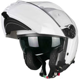 CGM 560A MAD MONO CASCO MODULAR DE MOTO BLANCO