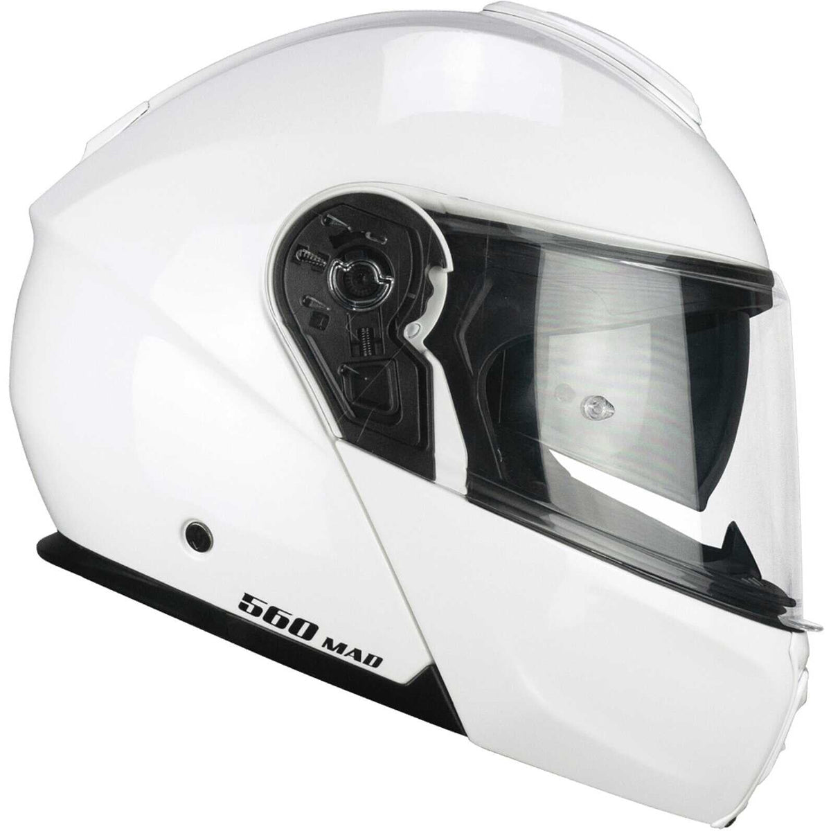 CGM 560A MAD MONO CASCO MODULAR DE MOTO BLANCO