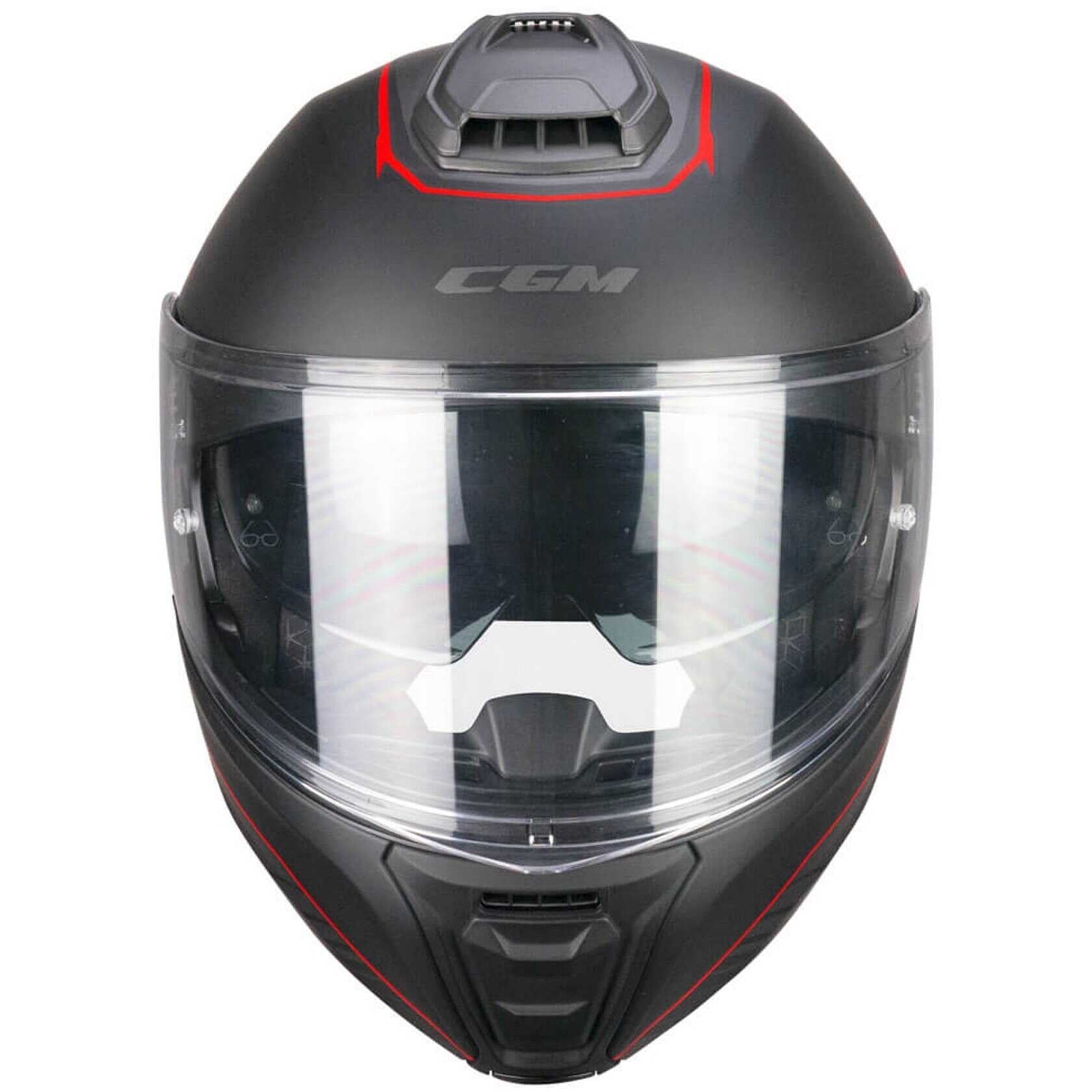 CGM 560G MAD RIDE TURISMO CASCO MODULAR NEGRO ROJO MATE