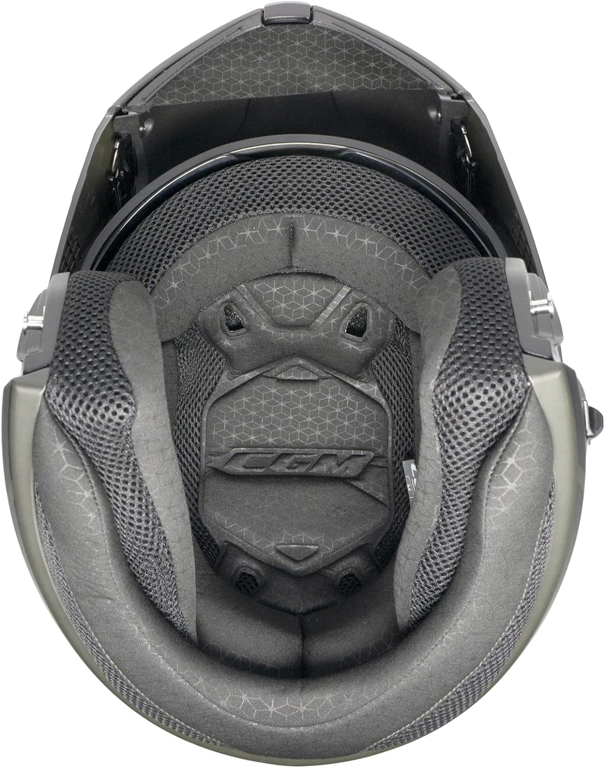 CGM 568G BER DRESDA Modular Casco Nero Rosso opaco