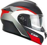 CGM 568G BER DRESDA Modular Casco Nero Rosso opaco
