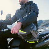 CGM 568G BER grafito Modular Casco moto Grafite Giallo fluo opaco