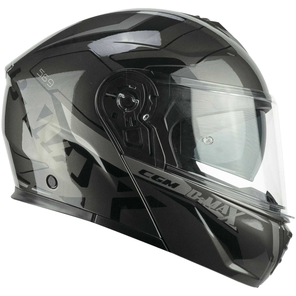 CGM 569G C-MAX CITY Graphite Casco Modular Deportivo Bicicleta Negro