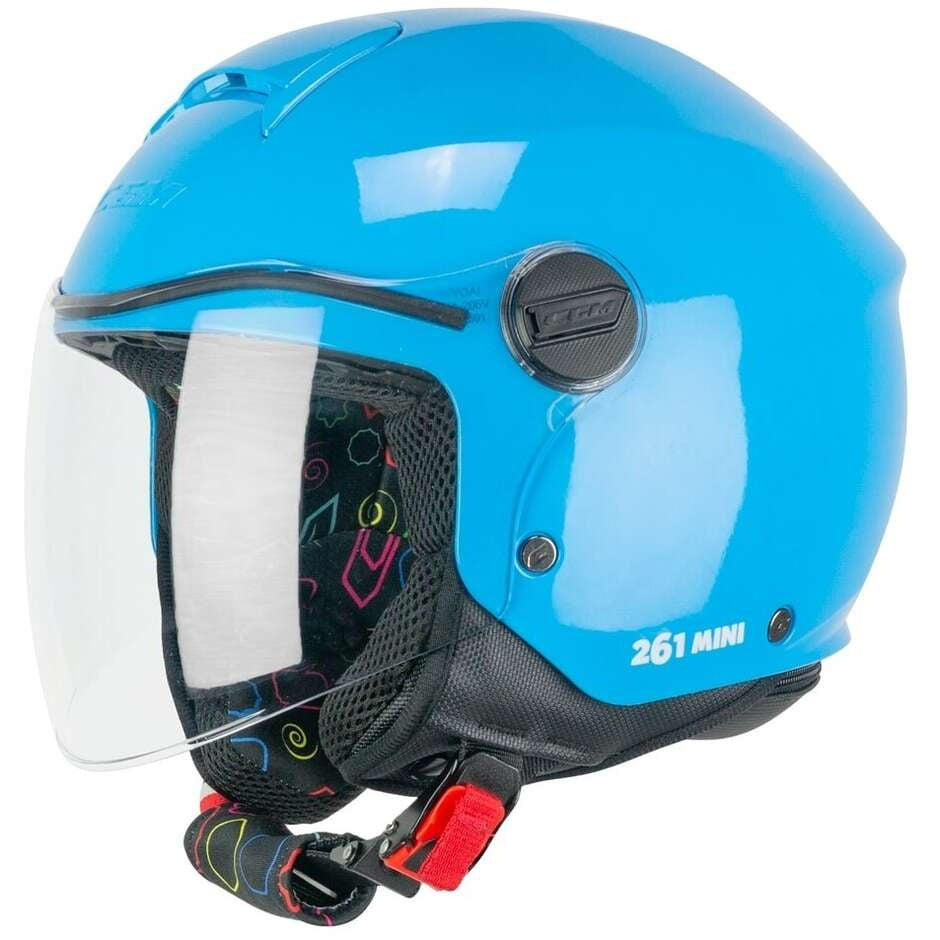 CGM 261A Niños Abierto Casco Celeste
