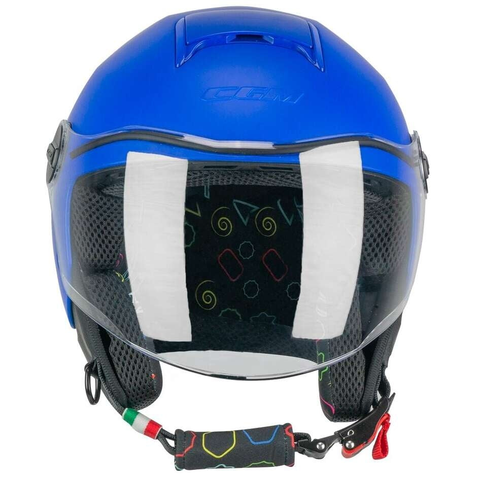 CGM - 261A MINI MONO ABIERTO CASCO Azzurro opaco