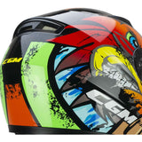 CGM - 265X LUCKY BOXER INTEGRAL CASCO Azzurro Rosso Verde