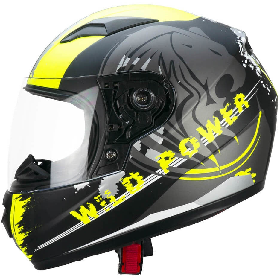 CGM - 265G LUCKY WILD INTEGRAL CASCO Nero Giallo fluo opaco